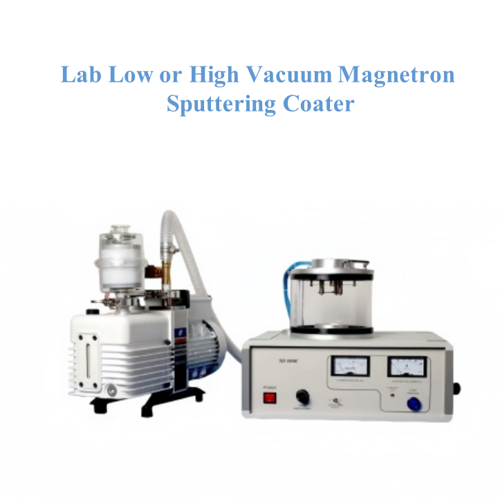 Lab Low or High Vacuum Magnetron Sputtering Coater