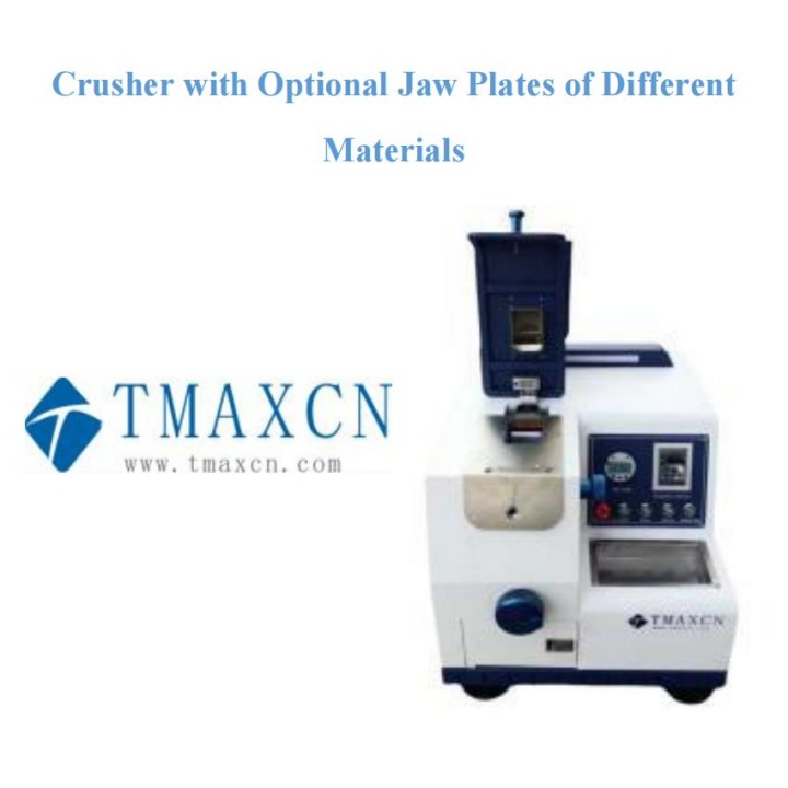 Crusher with Optional Jaw Plates of Different Materials