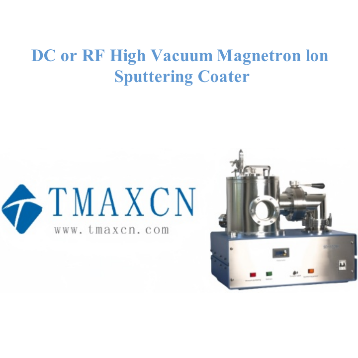 DC or RF High Vacuum Magnetron Ion Sputtering Coater
